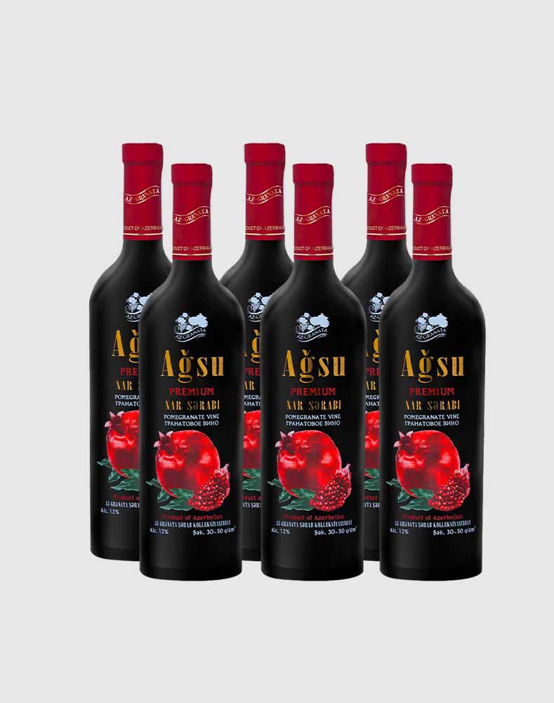 Agsu Pomegranate Wine Premium Edition Case (6 Bottles)