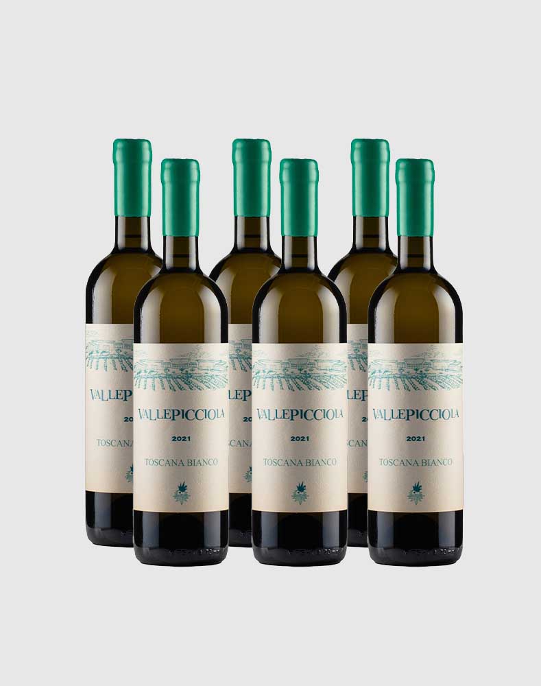 VALLEPICCIOLA GRAND CRU BIANCO TUSCANY 2021 CASE (6 Bottles)
