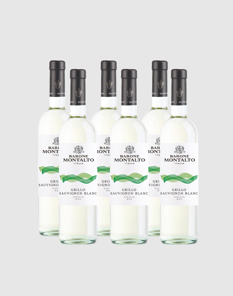 Barone Montalto Grillo Sauvignon Blanc Sicily 2022 Case (6 Bottles)