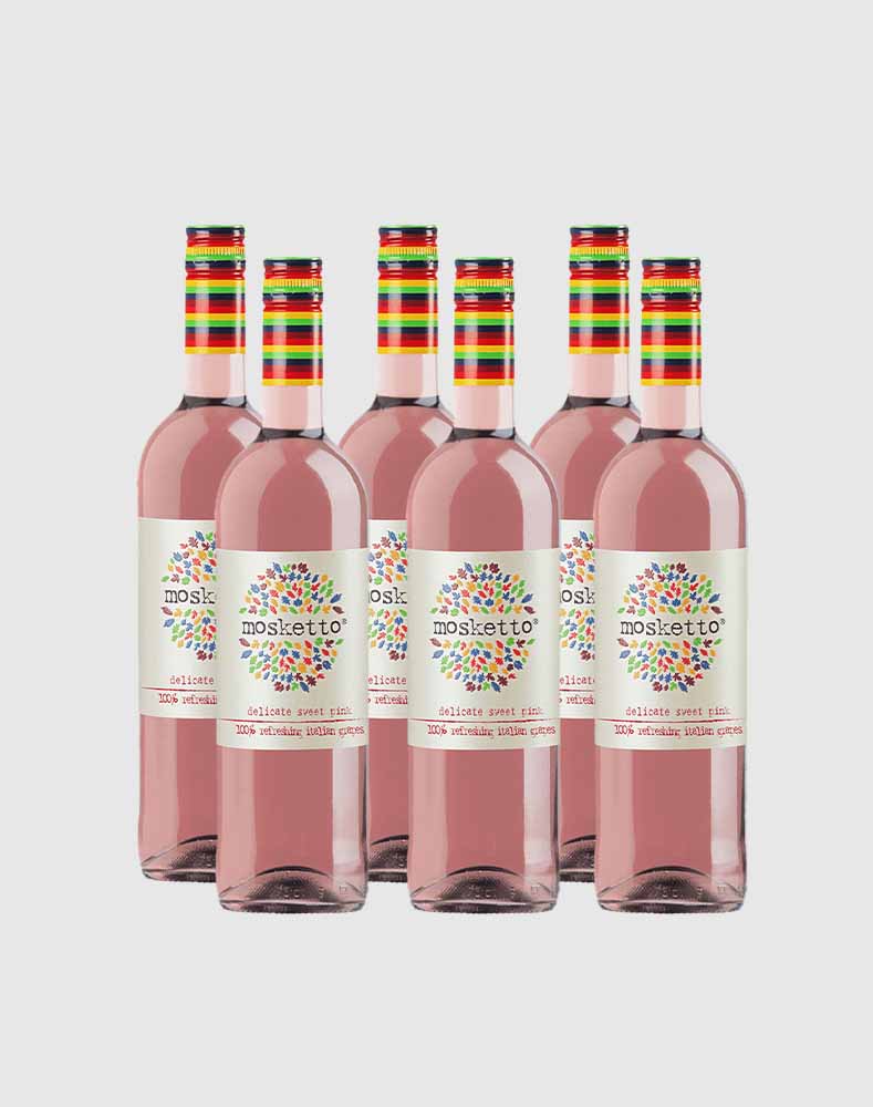 Mosketto Rose Low Alcohol Wine Case (6 Bottles)