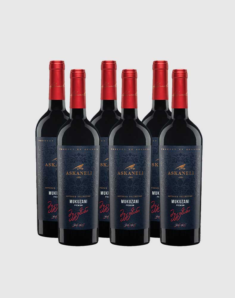 Askaneli Mukuzani Premium Authors Collection 2020 Case (6 Bottles)