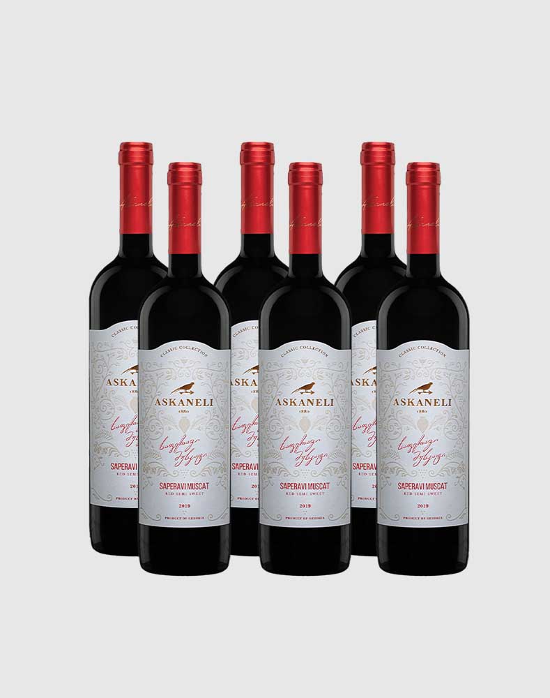 Askaneli Saperavi Muscat Fruity Wine 2019 Case (6 Bottles)