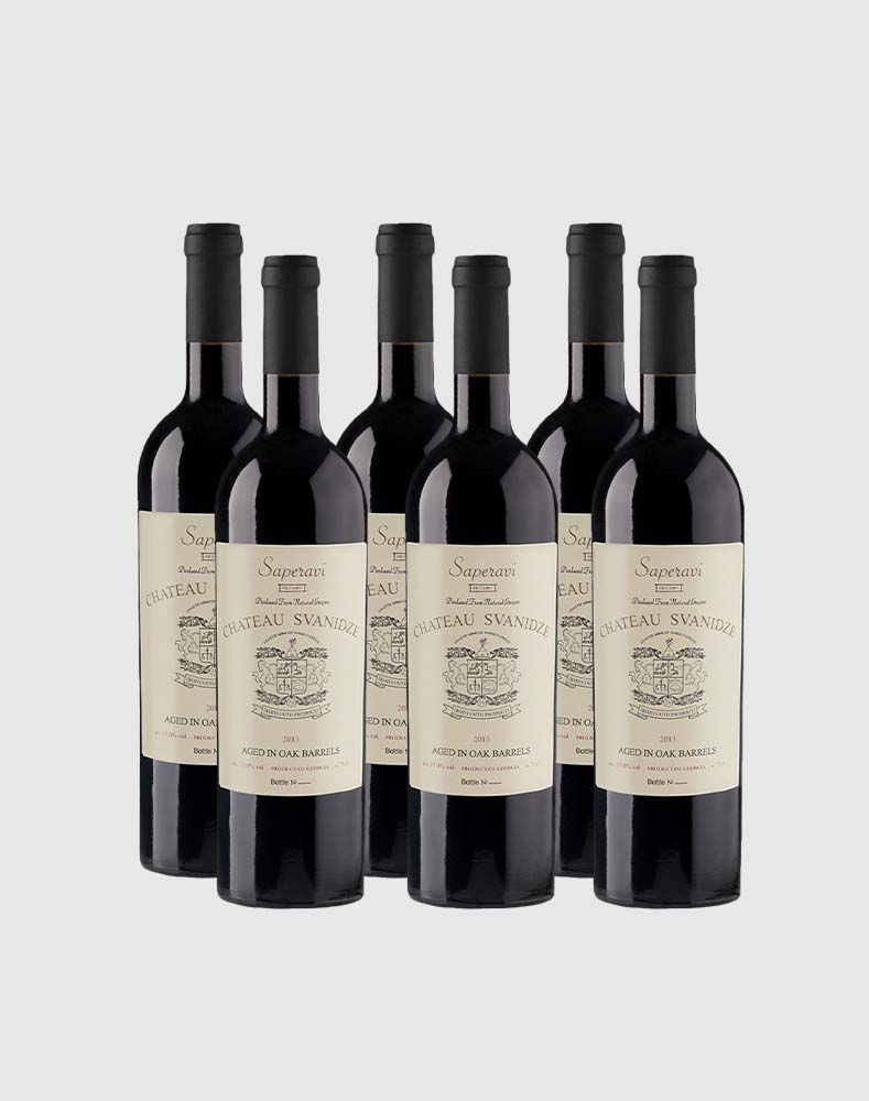 CHÂTEAU SVANIDZE SAPERAVI RESERVE 2013 CASE (6 Bottles)